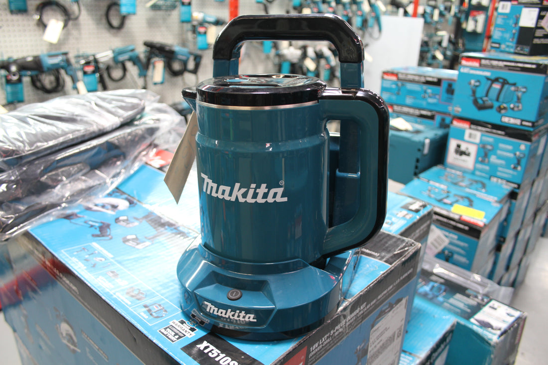An electric Makita kettle at Bath Industrial Sales